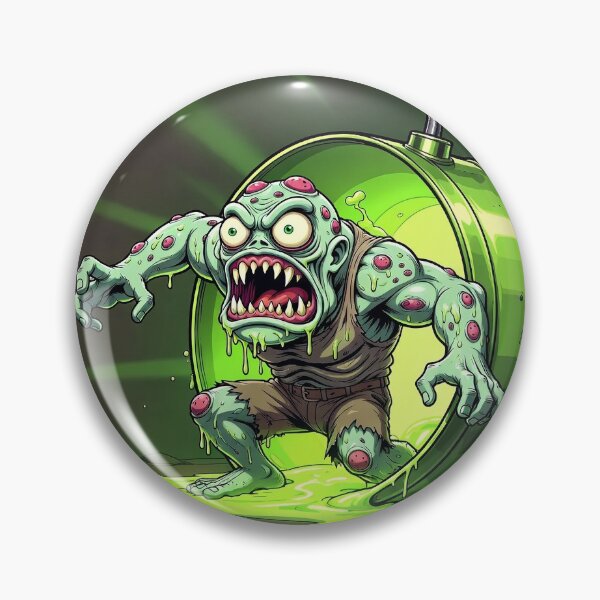 Item preview, Radioactive monster designed and sold by FunnyCrazyend.