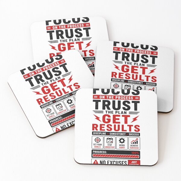 Item preview, Focus On The Process Trust The Plan Get Results-Motivation Mindset Design designed and sold by DomKo10.