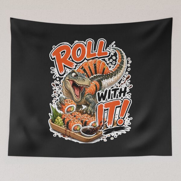 Item preview, Roll With It Sushi Dino designed and sold by Fab-Haven.
