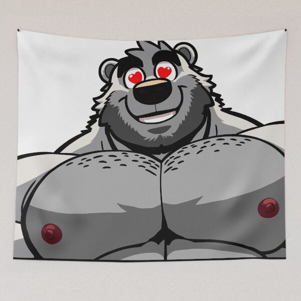Item preview, Muscular Bara Polar Bear Lover designed and sold by BlueBullBazaar.