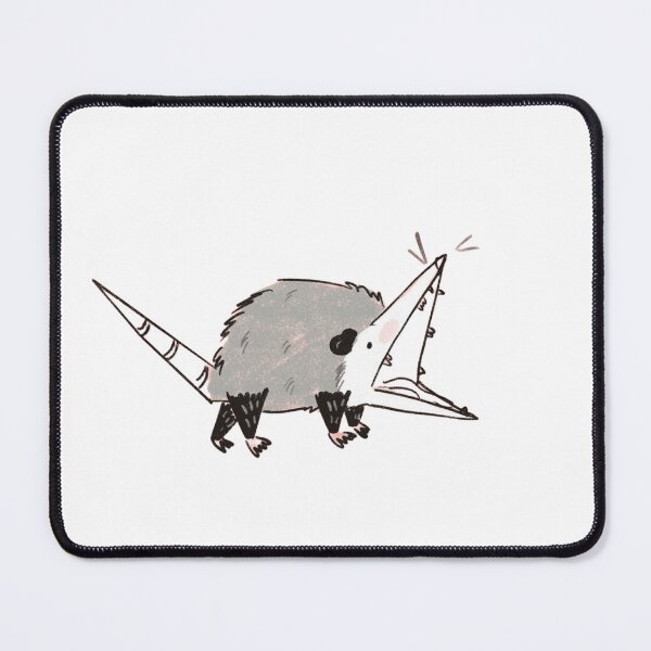 Item preview, Cute Screaming Opossum Line Art Meme designed and sold by JossDesign15.