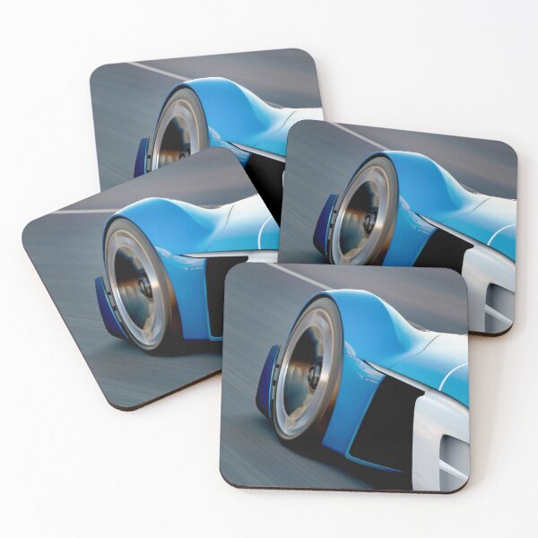 Item preview, Alpine Vision GT Blue Supercar Motion Shot designed and sold by 1001T-Shirt.