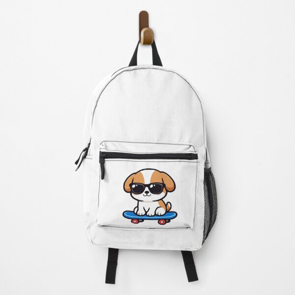 Item preview, Cool Puppy on Skateboard with Sunglasses Cute Kawaii Dog Skater designed and sold by Owcomm.