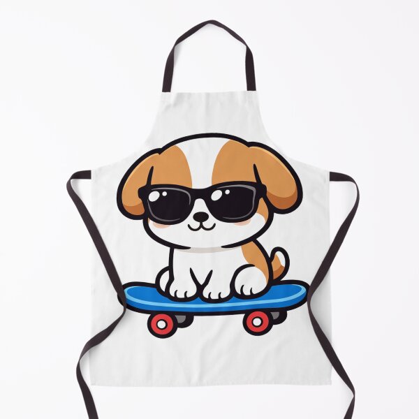 Item preview, Cool Puppy on Skateboard with Sunglasses Cute Kawaii Dog Skater designed and sold by Owcomm.