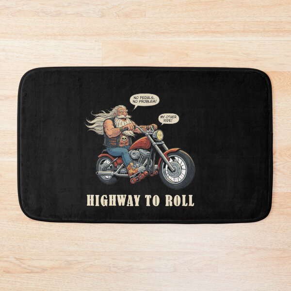 Item preview, Biker Motorcycle Roller Skates -old school biker designed and sold by InkRebelprint.