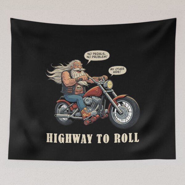 Item preview, Biker Motorcycle Roller Skates -old school biker designed and sold by InkRebelprint.