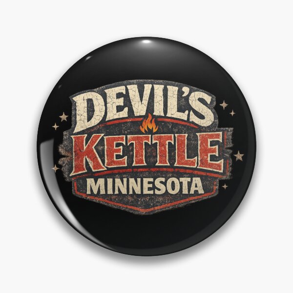 Item preview, Devil’s Kettle Minnesota - Vintage Americana Retro Roadside Souvenir / Jennifer's Body Inspired designed and sold by lalatrash.