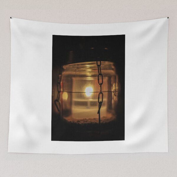 Item preview, Row Of Glass Tealight Candles With Warm Bokeh Candlelight For Quiet Intimate Atmosphere designed and sold by Nmallia.