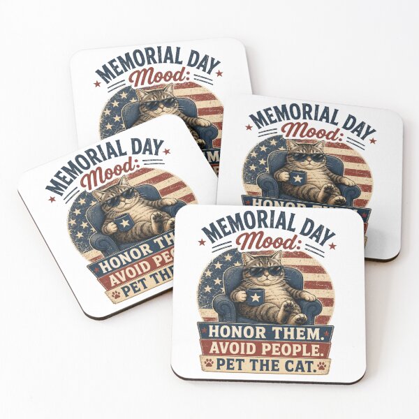 Item preview, Memorial Day Cat Lover Shirt – Funny Vintage Patriotic Cat Design designed and sold by @SHINTOSARTSTORE.