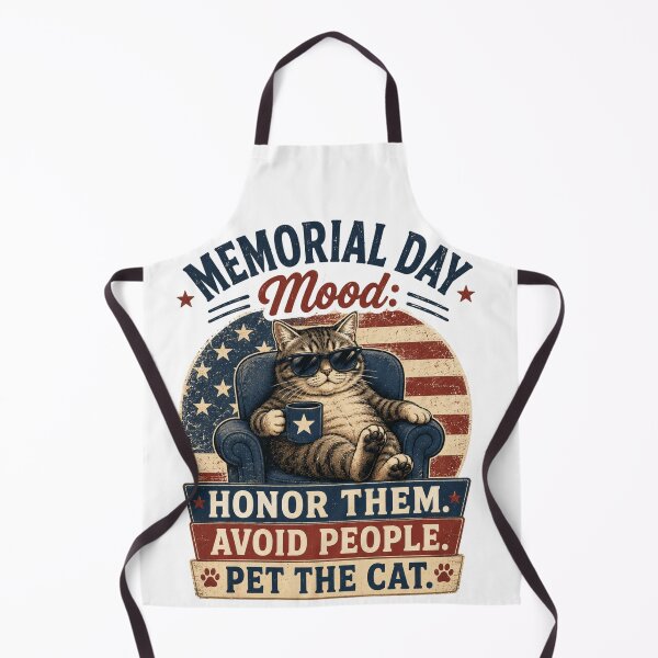 Item preview, Memorial Day Cat Lover Shirt – Funny Vintage Patriotic Cat Design designed and sold by @SHINTOSARTSTORE.