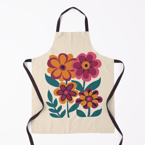 Item preview, Groovy flower bouquet, retro floral print designed and sold by CroesCreations.