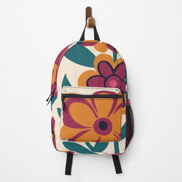 Item preview, Groovy flower bouquet, retro floral print designed and sold by CroesCreations.