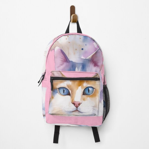 Item preview, Four Fluffy Watercolor Cats Portrait Art designed and sold by Paolo-Bandal.