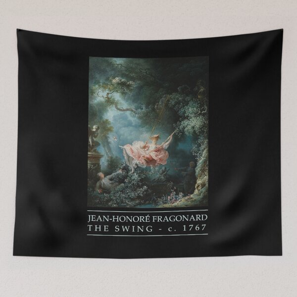 Item preview, The Swing by Fragonard (black background) designed and sold by EarlGrey88.
