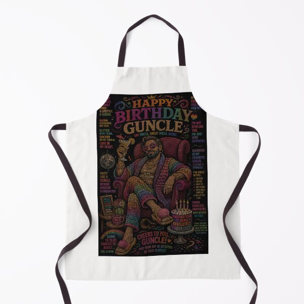 Item preview, Happy Birthday Guncle Rainbow Pride Celebration designed and sold by Places On Earth.
