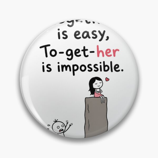 Item preview, Together Is Easy, To Get To Her Is Impossible designed and sold by ThreadVibeGo.