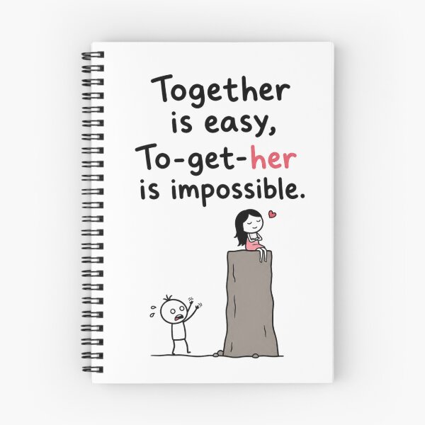 Item preview, Together Is Easy, To Get To Her Is Impossible designed and sold by ThreadVibeGo.