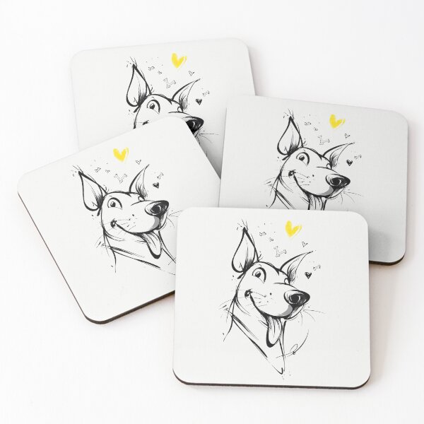 Item preview, Happy Dog Mom Sketch Dog Dad Gift designed and sold by PixelQ.