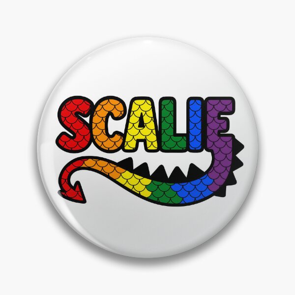 Item preview, Scalie Rainbow Dragon Tail Logo designed and sold by BlueBullBazaar.