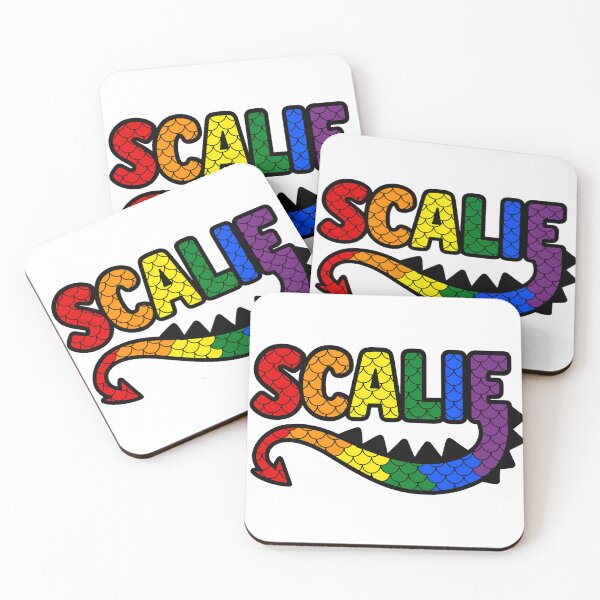 Item preview, Scalie Rainbow Dragon Tail Logo designed and sold by BlueBullBazaar.