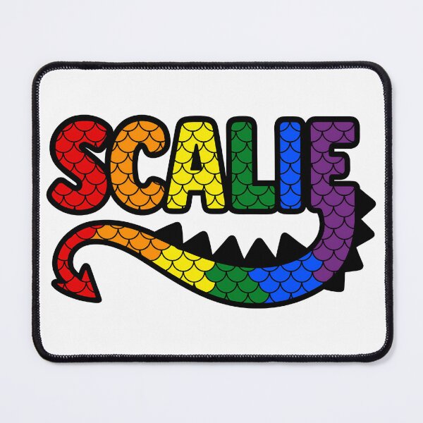 Item preview, Scalie Rainbow Dragon Tail Logo designed and sold by BlueBullBazaar.