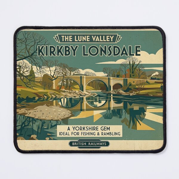 Item preview, Kirkby Lonsdale Vintage British Railways Travel Poster designed and sold by ArtworkNorth.