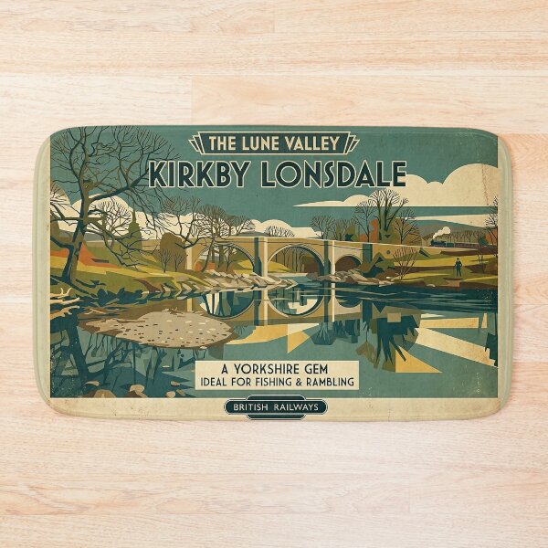 Item preview, Kirkby Lonsdale Vintage British Railways Travel Poster designed and sold by ArtworkNorth.