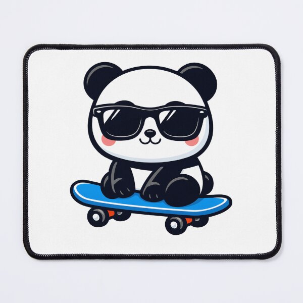 Item preview, Cool Panda on Skateboard Cute Kawaii Bear with Sunglasses designed and sold by Owcomm.
