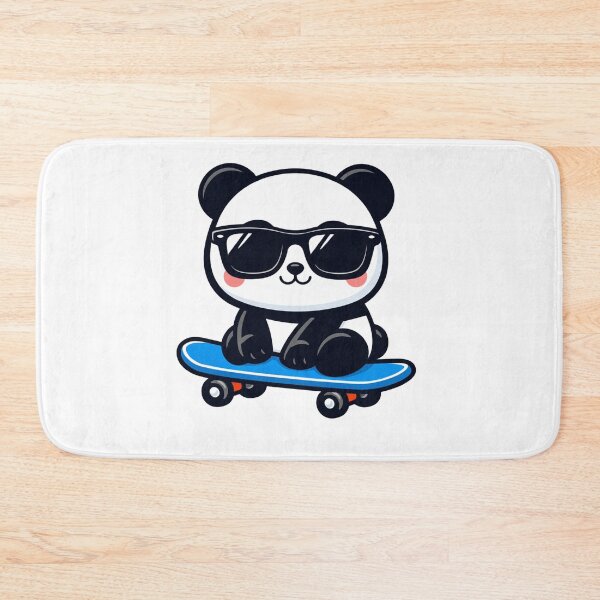 Item preview, Cool Panda on Skateboard Cute Kawaii Bear with Sunglasses designed and sold by Owcomm.