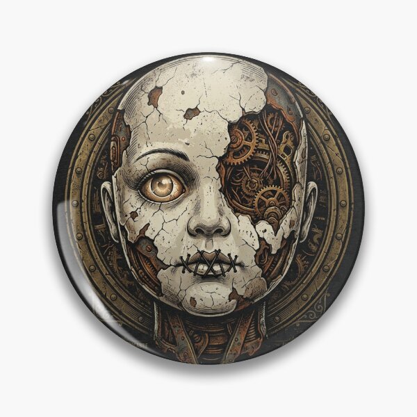 Item preview, Steampunk Horror Doll T-Shirt | Mechanical Porcelain Doll Graphic Tee designed and sold by DmaarGroup.