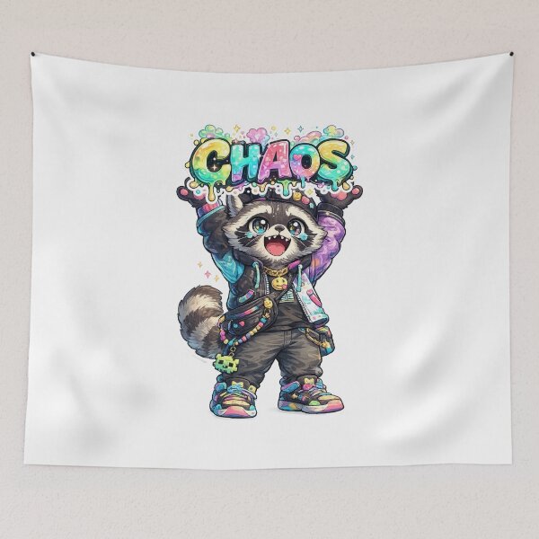 Item preview, Chaos Raccoon designed and sold by InkTheFox.