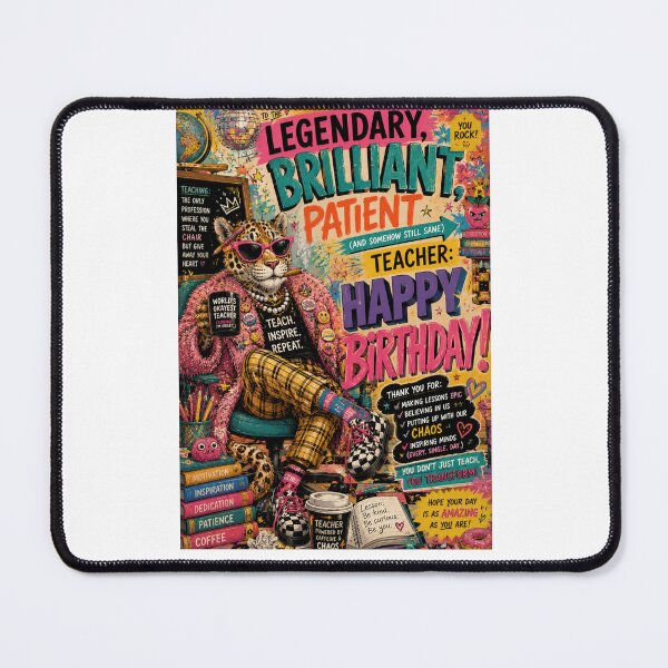 Item preview, Legendary Brilliant Patient Teacher Birthday Celebration designed and sold by Places On Earth.