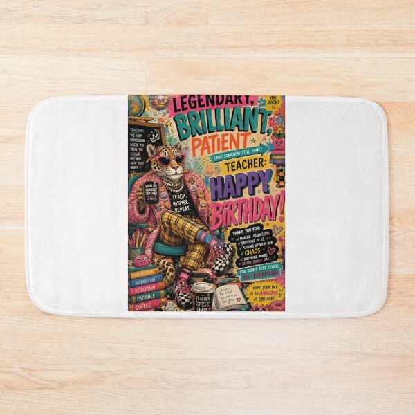 Item preview, Legendary Brilliant Patient Teacher Birthday Celebration designed and sold by Places On Earth.