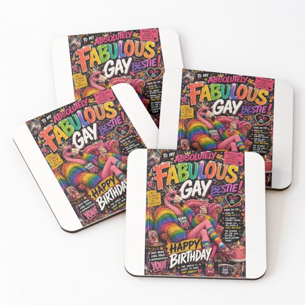 Item preview, Absolutely Fabulous Gay Bestie Pride Birthday Celebration designed and sold by Places On Earth.