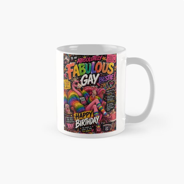 Item preview, Absolutely Fabulous Gay Bestie Pride Birthday Celebration designed and sold by Places On Earth.
