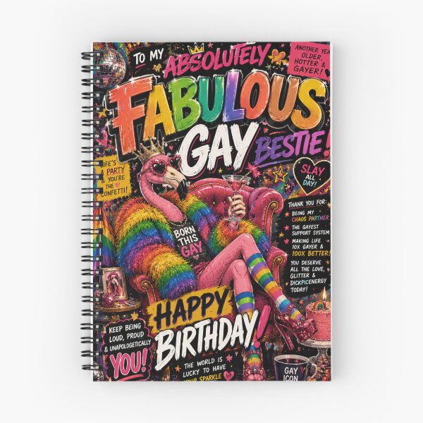 Item preview, Absolutely Fabulous Gay Bestie Pride Birthday Celebration designed and sold by Places On Earth.