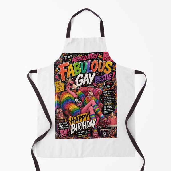 Item preview, Absolutely Fabulous Gay Bestie Pride Birthday Celebration designed and sold by Places On Earth.