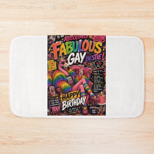 Item preview, Absolutely Fabulous Gay Bestie Pride Birthday Celebration designed and sold by Places On Earth.