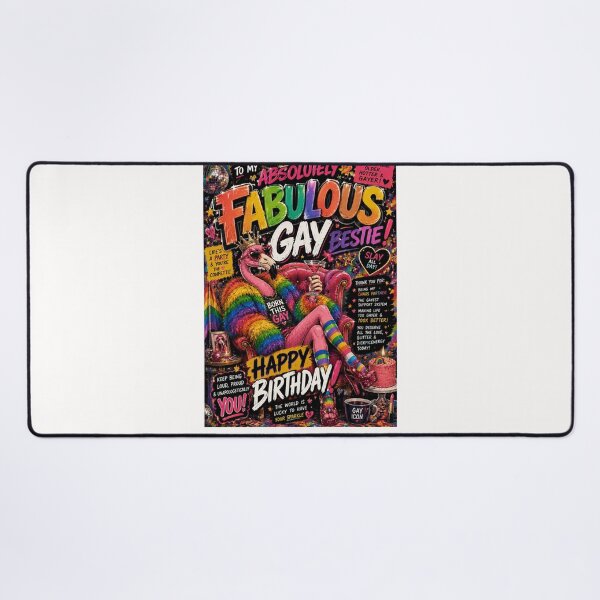 Item preview, Absolutely Fabulous Gay Bestie Pride Birthday Celebration designed and sold by Places On Earth.