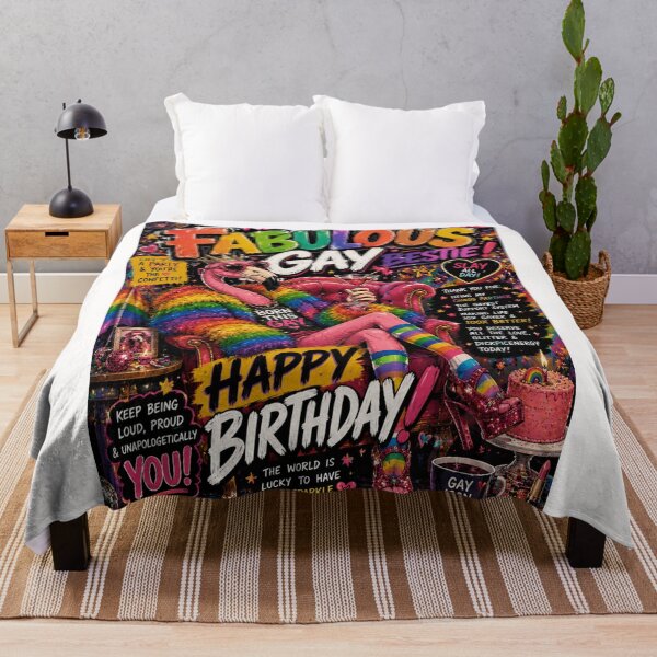 Item preview, Absolutely Fabulous Gay Bestie Pride Birthday Celebration designed and sold by Places On Earth.