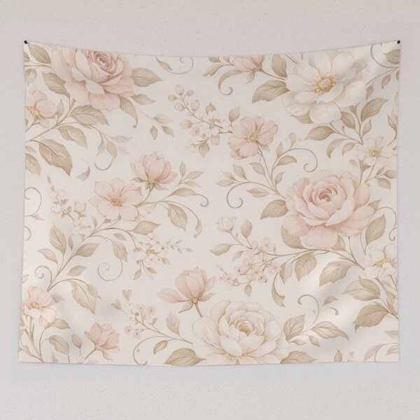 Item preview, Romantic Floral Pattern – Soft Neutral Botanical Elegance designed and sold by Ve state official.