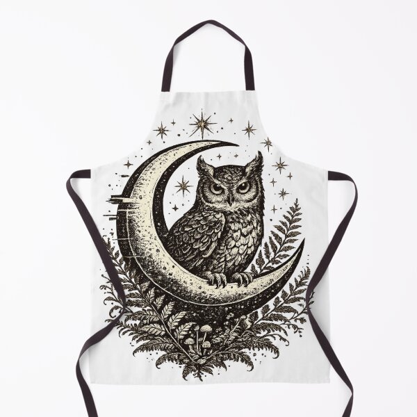 Item preview, Vintage Linocut Mystic Owl Dark Academia T-Shirt designed and sold by NeonVoid Studio.