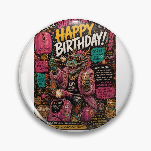 Item preview, Chinese Superstar Sheng Ri Kuai Le Birthday Dragon Celebration designed and sold by Places On Earth.