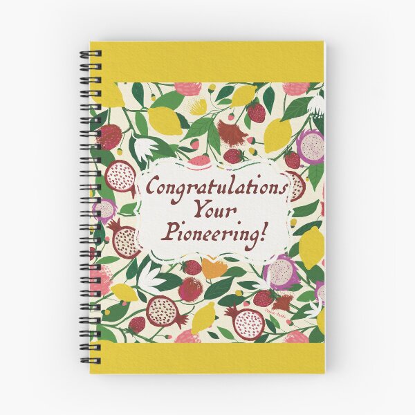 Item preview, Congratulations your Pioneering ! -Pomegranates and lemons  designed and sold by Nuevomundo Arte Designs by Anahí .