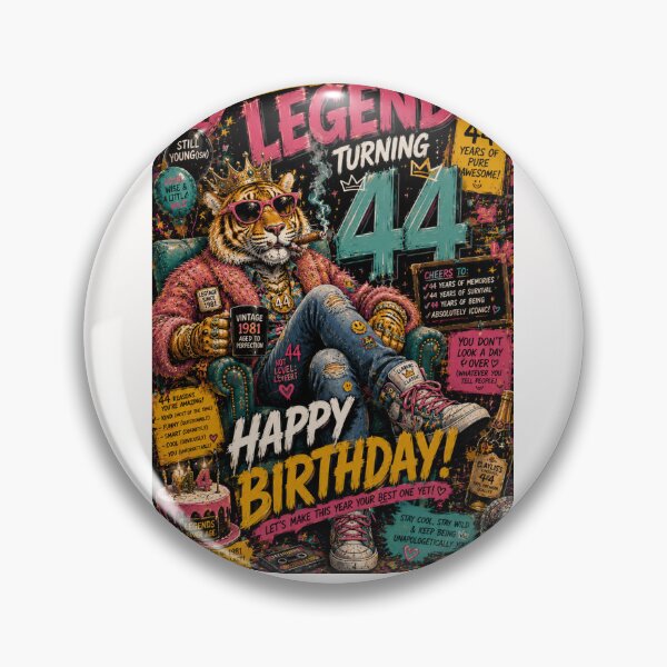 Item preview, Legendary 44 Vintage 1981 Tiger Birthday Celebration designed and sold by Places On Earth.
