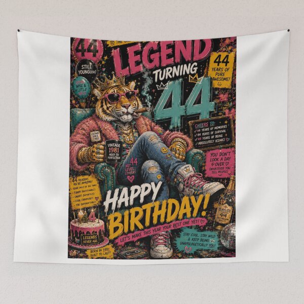 Item preview, Legendary 44 Vintage 1981 Tiger Birthday Celebration designed and sold by Places On Earth.