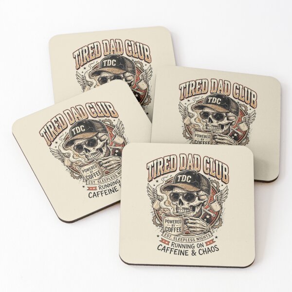Item preview, Tired Dad Club Powered By Coffee designed and sold by dudelinart.