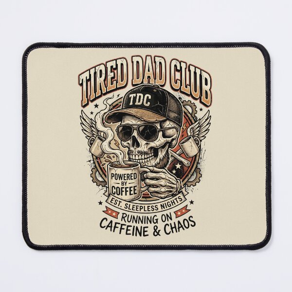 Item preview, Tired Dad Club Powered By Coffee designed and sold by dudelinart.