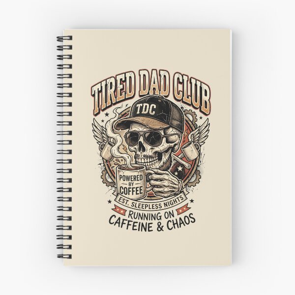 Item preview, Tired Dad Club Powered By Coffee designed and sold by dudelinart.