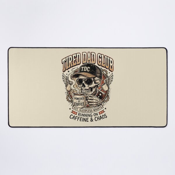 Item preview, Tired Dad Club Powered By Coffee designed and sold by dudelinart.